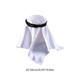thumbnail image 3 of Arabian Style Pet Headwrap Necklace Set Luxury Cat Dog Costume Turban Gemstone Pet Outfit Fancy Dress Photo Props Party Cosplay Accessories for Cats Dogs Decorative Clothing Set, 3 of 6