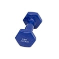 thumbnail image 3 of Color-coded vinyl-coated iron dumbbell, blue, 5 lb, 1 each, 3 of 3