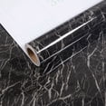 thumbnail image 1 of Rollo de papel tapiz autoadhesivo de mármol negro, autoadhesivo decorativo, revestimiento de encimera autoadhesivo de mármol negro, película autoadhesiva para muebles, puertas de cocina, 60 cm x 500 JAMW Sencillez, 1 of 4