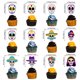 thumbnail image 5 of Pancarta colorida del Día de los Muertos mexicana, colgante en espiral, guirnalda de banderines ahuecada, adorno para tarta, decoración para fiesta de carnaval, 5 of 5