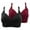Wine, variant on Womens Bras,Wireless Bras for Women,Bras for Women,Breathable,Comfort Fit,Solid,Nylon,Pink,3XL(US:16)