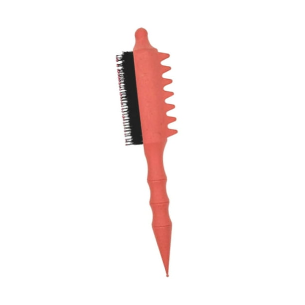 Cepillo para cardar el cabello de mujer, peine para cardar el cabello en peluquería, seccionarlo y cardarlo. Naranja Rojo