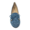 thumbnail image 4 of Victoria K Women's Bow With Gold Tipping Distressed Ballerina Flats, 4 of 5