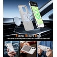 thumbnail image 3 of Strong Magnetic for iPhone 11 Case with Screen Protector - Compatible with Wireless Charging, 21ft Military-Grade Drop Tested, Shockproof Slim Fit Translucent Matte Cover - White, 3 of 13