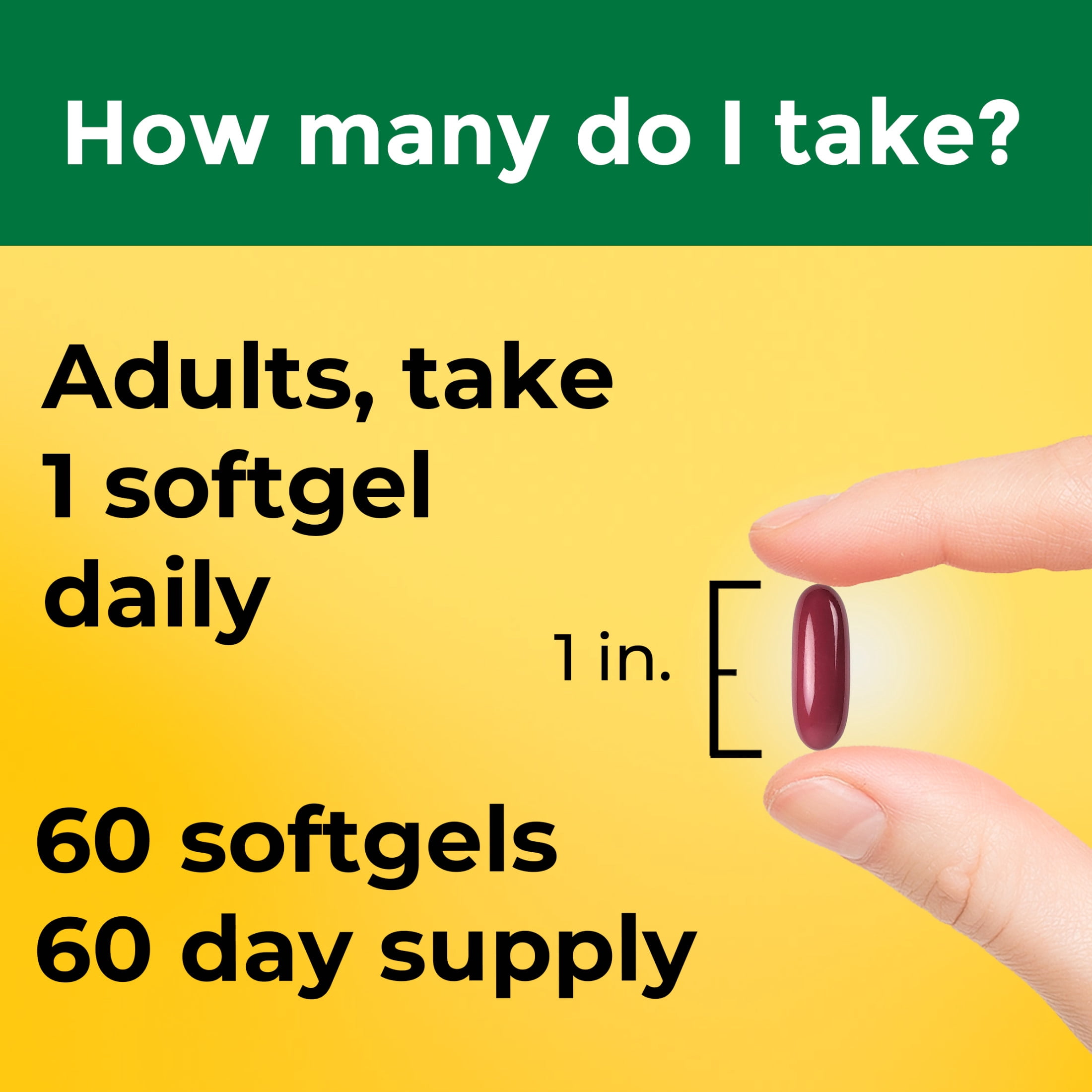 Nature Made Extra Strength Magnesium Oxide 400 mg Softgels, Dietary Supplement, 60 Count
