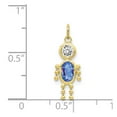 thumbnail image 3 of 10k September Birthstone Charm in 10k Yellow Gold, 3 of 3