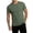 Green, variant on Athletic Shirts for Men Crew Neck Summer Gym T Shirts with Magnetic Decoration Casual Athletic Clothes for Hiking