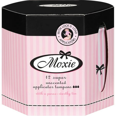 Moxie Super Unscented Applicator Tampons, 12ct