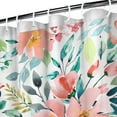 thumbnail image 4 of Waterproof Pioneer Shower Curtain 36x72 Inch Polyester Unique Colorful Floral Shower Curtain for Bathroom Hotel Home Decor with 7 Plastic Hooks, 4 of 5