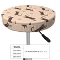 thumbnail image 4 of Gukieu Leopard Print Print Round Chair Cover, Dust-proof and Non-slip Bar Chair Protective Cover, Suitable for Bars, Restaurants, Offices-14 inch, 4 of 7