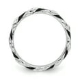 thumbnail image 2 of Stackable Expressions Sterling Silver Black Enameled Ring, 2 of 8