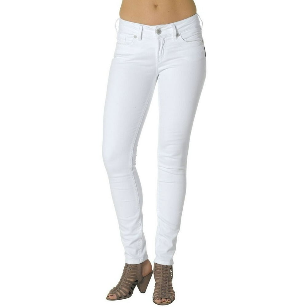 Silver Jeans Silver Jeans Denim Womens Suki Skinny Distressed White