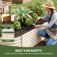 thumbnail image 3 of Dextrus Large Outdoor Raised Garden Bed Kit,Galvanized Garden Bed with Safety Rubber and Gloves,Ideal for Patio Planting of Vegetables, Flowers, Fruits-8ftx2ftx2ft,White, 3 of 7