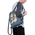 thumbnail image 2 of 13.5 x 16.5 Inch Waterproof Drawstring Backpack with Shoe Compartment – Lightweight Dry Wet Separation Gym Bag for Men Women & Teens, 2 of 5