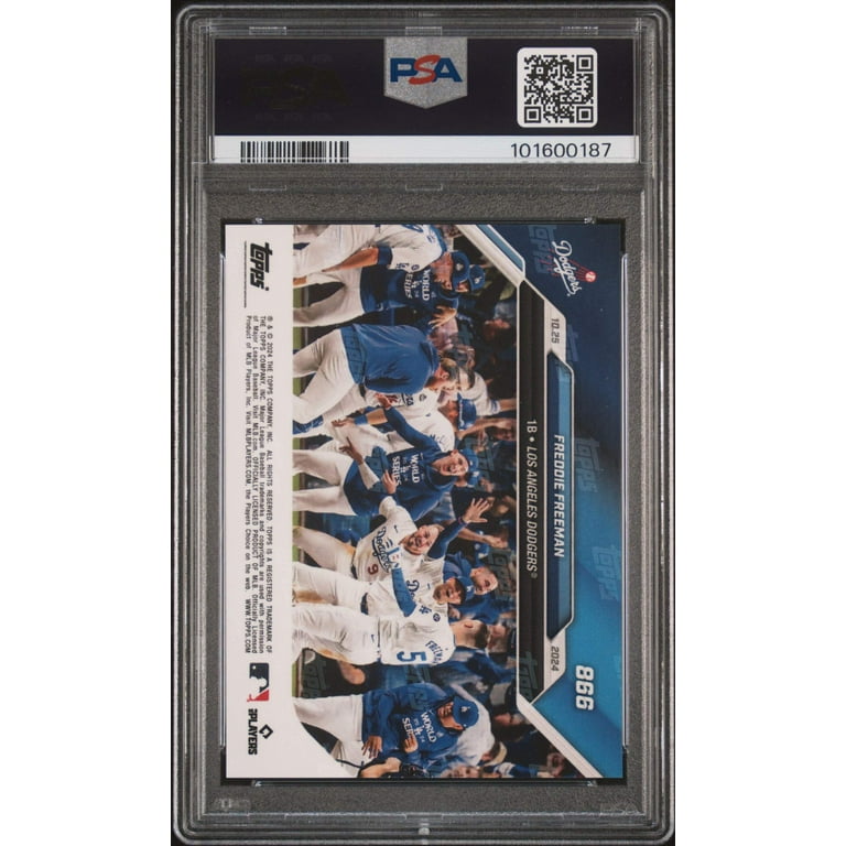 Graded 2024 Topps Now Freddie Freeman #866 Game 1 Walk Off Grand