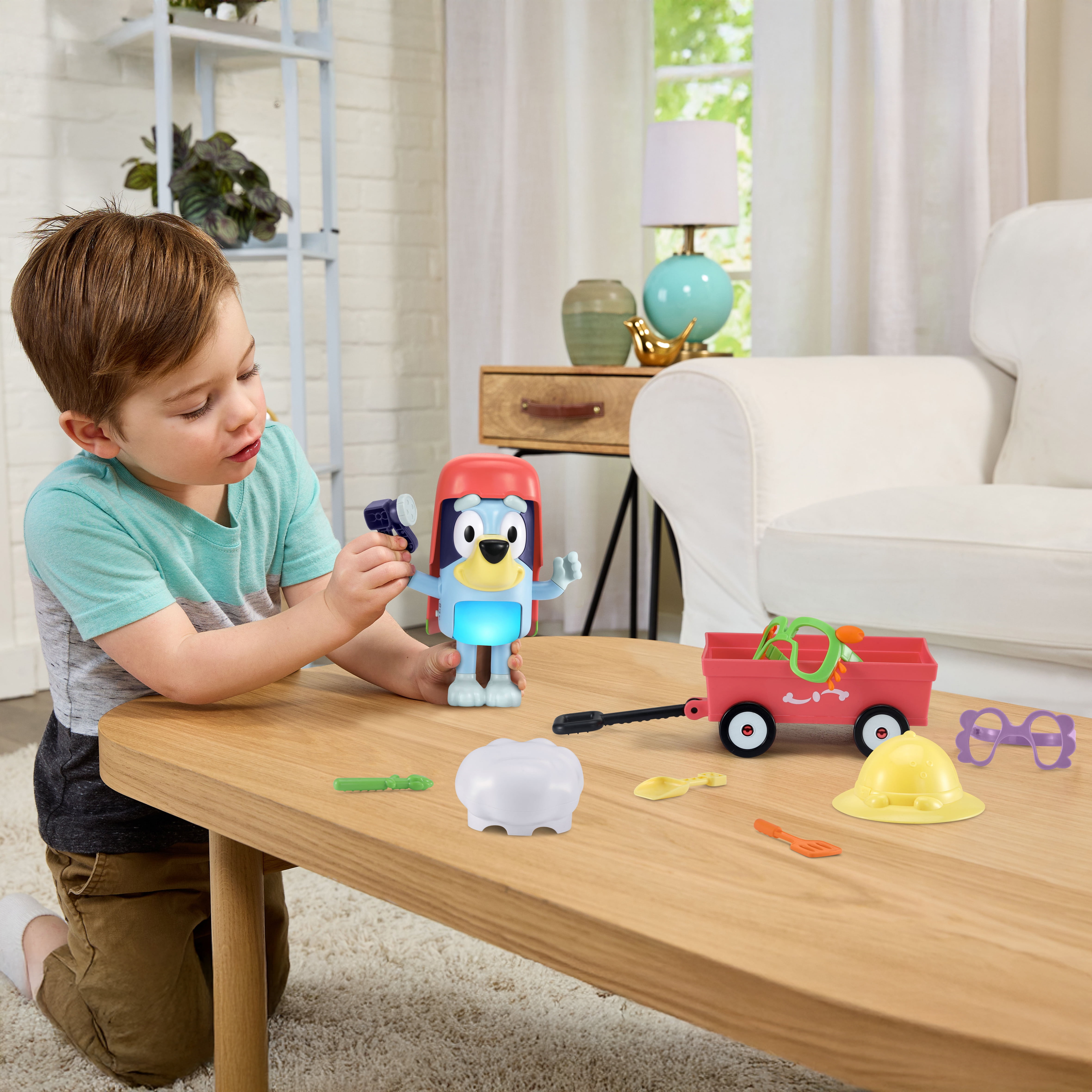 VTech® Bluey Dress-Up Bluey with Dress-Up Accessories and Wagon - English Version, 3-6 Yrs, VT BLUEY DRESS UP EN