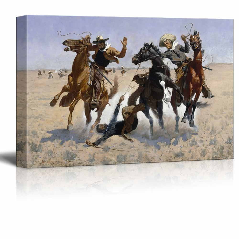Aiding A Comrade Wild West Cowboy Painting By Frederic Remington 