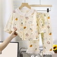 thumbnail image 2 of CAUYDY 2T 3T 4T 5T Baby Girl Clothes Cute Toddler Pajamas Fall Winter Long Sleeve Shirt Elastic Pants 2PCS Set Child Sleepers Little Kids Outfits for Girls Sizes 3-4 Years,Dark Purple, 2 of 9