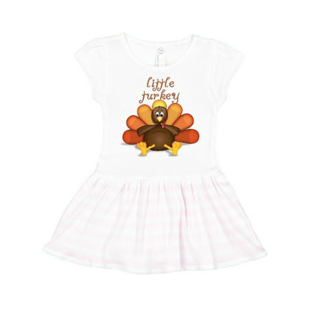

Inktastic Little Turkey Gift Toddler Girl Dress