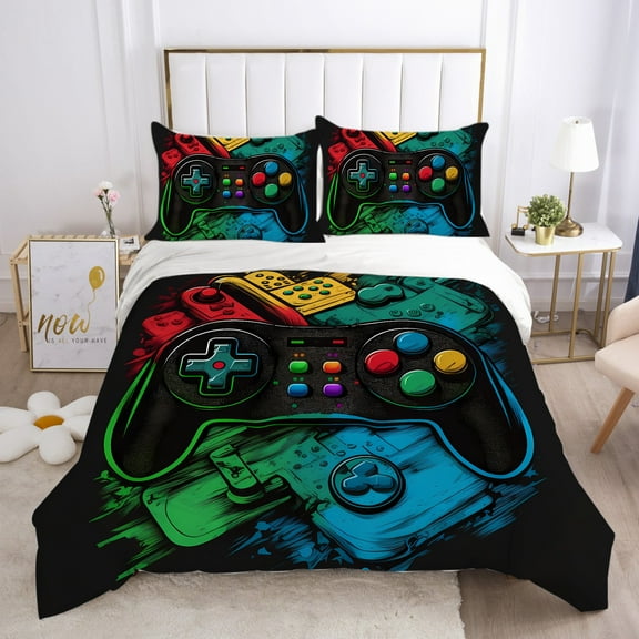 Prevalent Bedding Cover Set PlayStation Printed Duvet Cover Boy Teen Newly Bedroom Decoration Bed Gift for Child