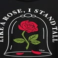thumbnail image 3 of Disney Beauty & The Beast - Like A Rose, I Stand Tall - Women's Oversized T-Shirt, 3 of 5