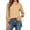 Khaki, variant on Casual Tops For Women V Neck Top Three Quarter Sleeve Loose Solid Color Side Split Relaxed Top For An Everyday Look Womens Long Sleeve Tops