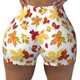 thumbnail image 2 of Fotbe Autumn Leaves 1 Shorts Sin Costuras – Shorts Deportivos de Cintura Alta para Mujer, Elásticos para Gimnasio, Yoga, Running o Ciclismo-Medium, 2 of 8