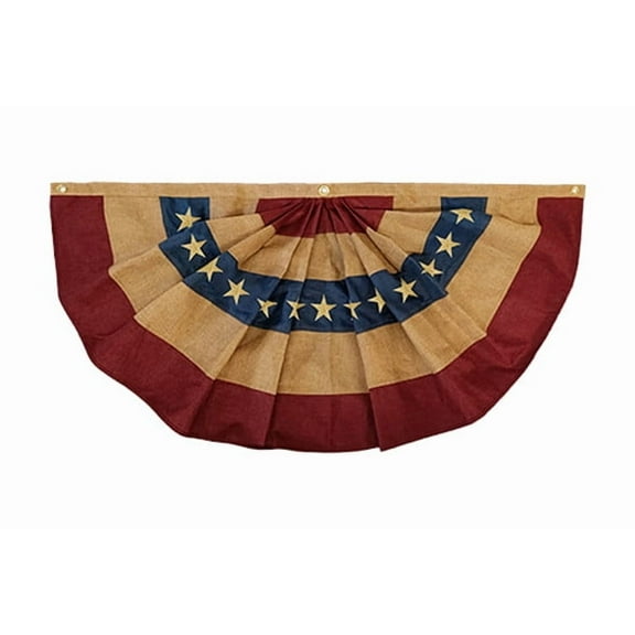 Briarwood Lane Burlap Patriotic Bunting 36" x 18"