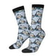 thumbnail image 1 of Balery Police Car Calcetas Largas con Estampado para Hombre y Mujer – Suaves y Transpirables, Talla Única (US 5-11), 1 of 6