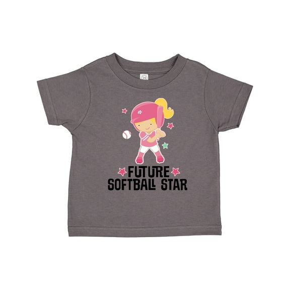Inktastic Future Softball Star Girl Girls Toddler T-Shirt