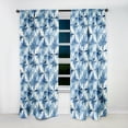 thumbnail image 2 of Designart "Mosaic Elegance In Vintage Blue And White IV" Damask Blackout Curtain Single Panel, 2 of 4