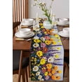 thumbnail image 2 of Hokiten Table Runners 120 Inches Long Dress Scarves, Wildflowers Botanical Farmhouse Coffee/Dining/Kitchen Table Runner for Living Room, Oil Painting Pastoral Flowers 13x120 Inch, 2 of 7