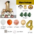 thumbnail image 3 of Juegos de vajilla desechable con diseño de animales de la jungla, manteles, vasos y platos para niños de 0 a 9 años, cumpleaños, baby shower, decoración para fiestas de safari, 3 of 5