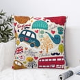 thumbnail image 4 of Fuzoiu London Symbols Print Square Pillow Cover,Hidden Zipper Design,Luxury Square Pillow Case, Throw Pillow,Couch Cushion-20"x20", 4 of 7