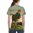 thumbnail image 5 of The Legend Of Zelda Breath of the Wild Teen T-Shirt Crewneck Short Sleeve Double-Sided Print Summer Tee Shirts Top For Youth Boys Girls Children Small, 5 of 7