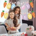 thumbnail image 5 of Happy Easter Decorative Hanging Flag Bunting, Macaron Color Bunny Egg Carrot Banner Garland for Spring Home Party Wall Door Festival Decoration, 5 of 6