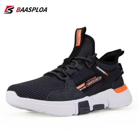 

Baasploa New Men‘s Sneaker Lightweight Walking Shoes Comfortable Mesh Wear-Resistant Casual Shoe Running Shoes