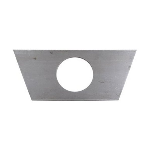 Lippert Components 678229 Trailer Tongue Jack Support Plate Use To Provide Extra Support For Trailers With 60 Degree A-Frame Tongue; 2-1/16 Inch Diameter Hole For Jack Tube; Steel; Weld On