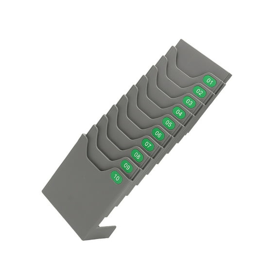 Multifunctional Time Card Organizers with 10 Slots Suitable for Attendance Payroll Record Keep in Workplaces Easy Access