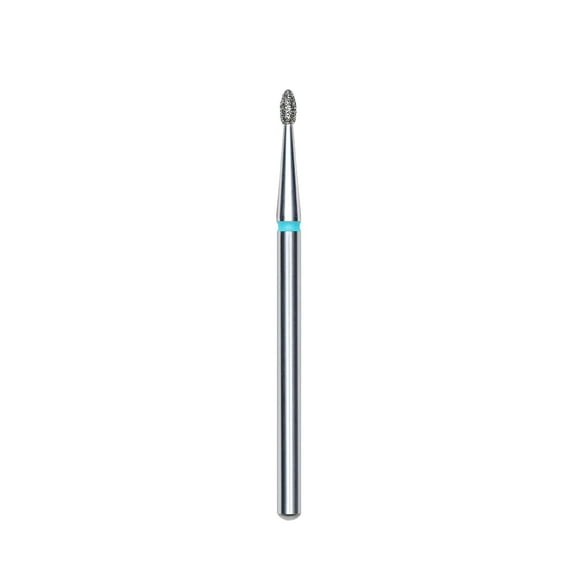 Diamond nail drill bit, pointed "bud" , blue, head diameter 1.6 mm/ working part 3.4 mm -FA50B016/3.4