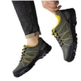 thumbnail image 5 of Mens Green Hiking Shoes, Lightweight Breathable Trail Sneakers Non Slip Rubber Outsole, Shock Absorbing Outdoor Walking Footwear for Men,Size 6.5, 5 of 6