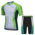 thumbnail image 1 of Tignapoo Ensemble de Maillot de Cyclisme à Manches Courtes Dégradé Vert (EU : Moyen), 1 of 6