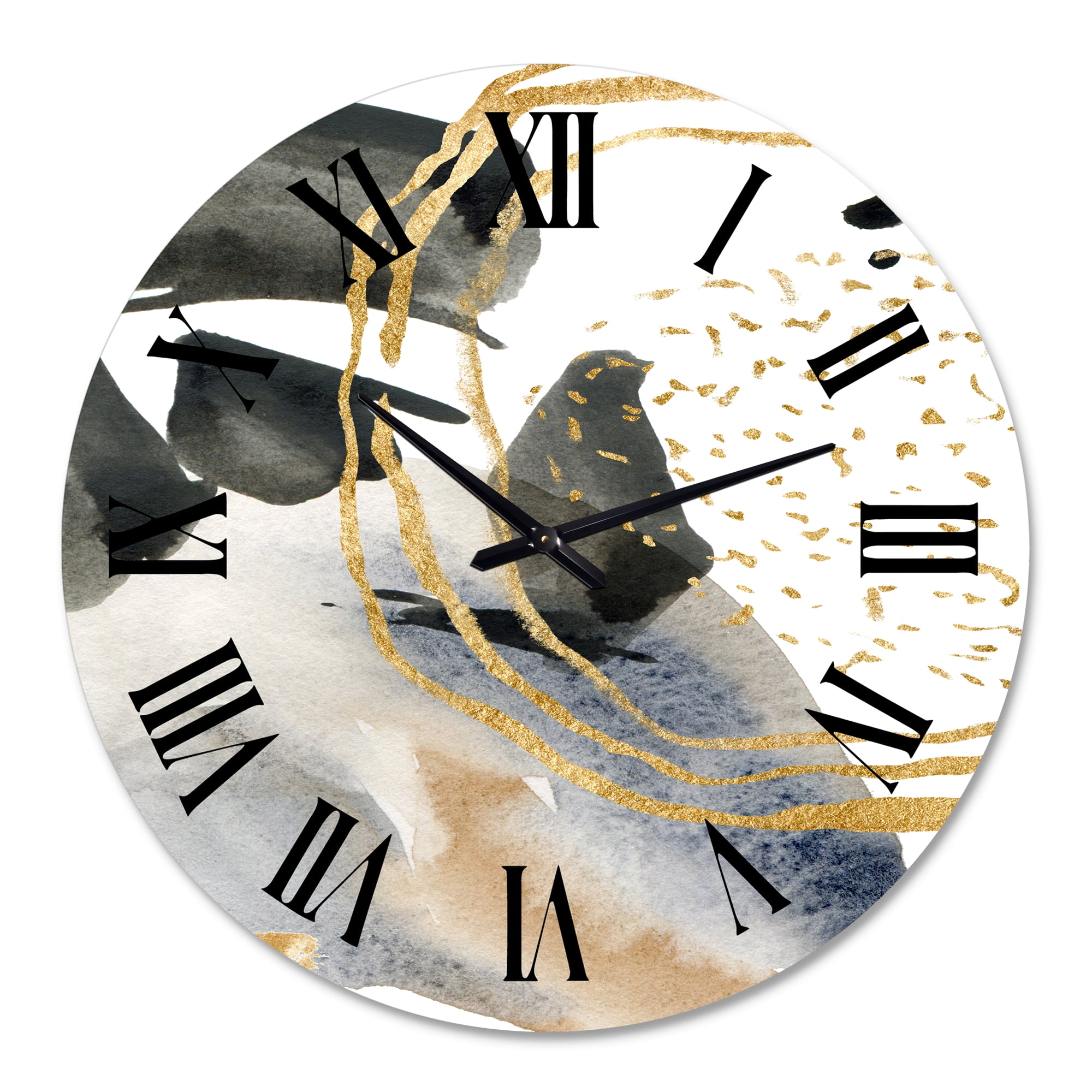 Designart 1 in Quartz Modern and Contemporary Wall Clock