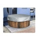 thumbnail image 3 of Cubierta redonda para bañera de hidromasaje, cubierta antipolvo para piscina, cubiertas impermeables para spa al aire libre para bañera/Salu/Spa con mensajes de burbujas, 79 "Dx12 H, gris Sincero Electrónica, 3 of 5
