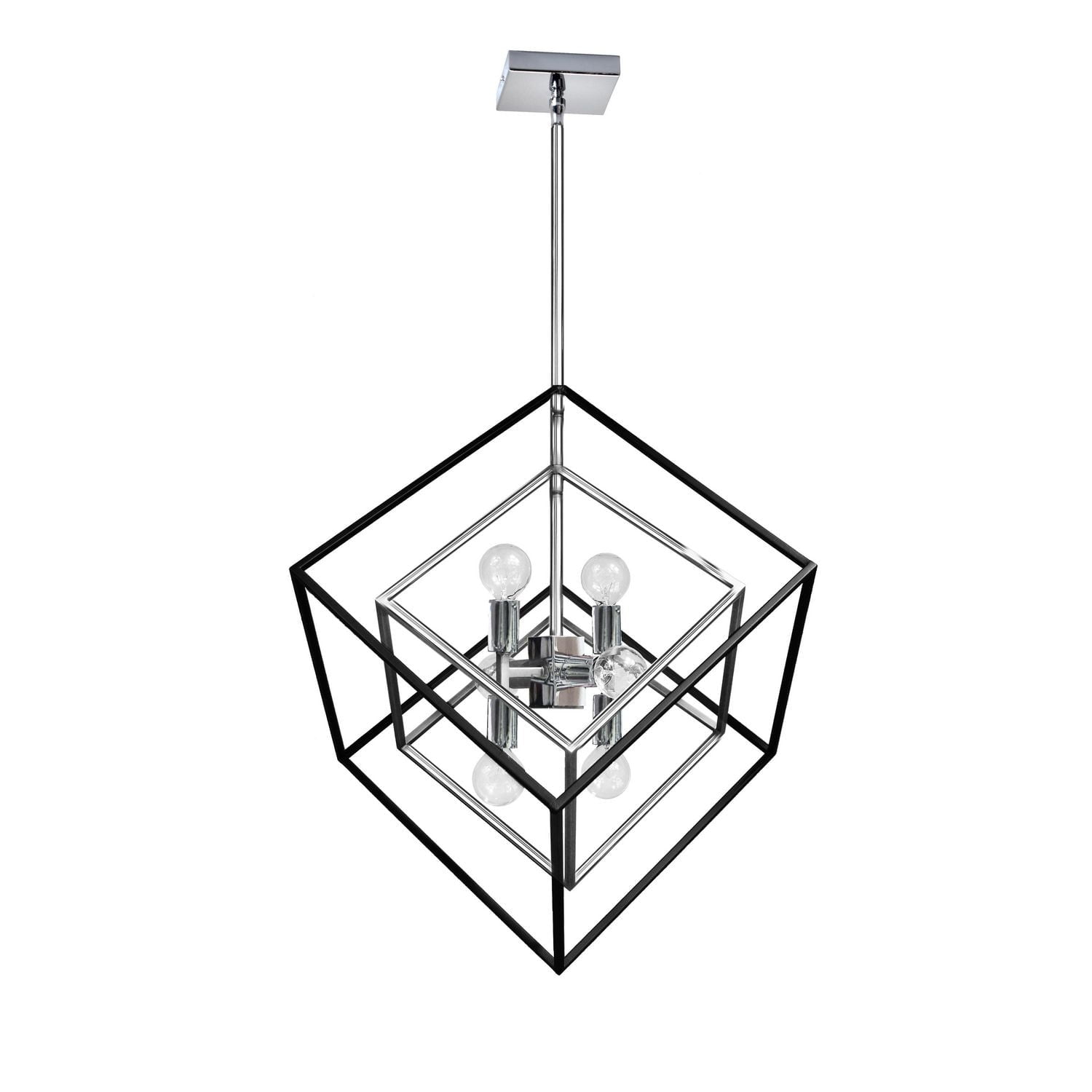 Luminaire suspendu Dainolite KAP-196P-PC-MB en chrome poli