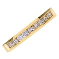 thumbnail image 3 of 18ct Gold Jewelco London 1/3ct Diamond 9 Stone Channel Set Eternity Ring 2.5mm, 3 of 6