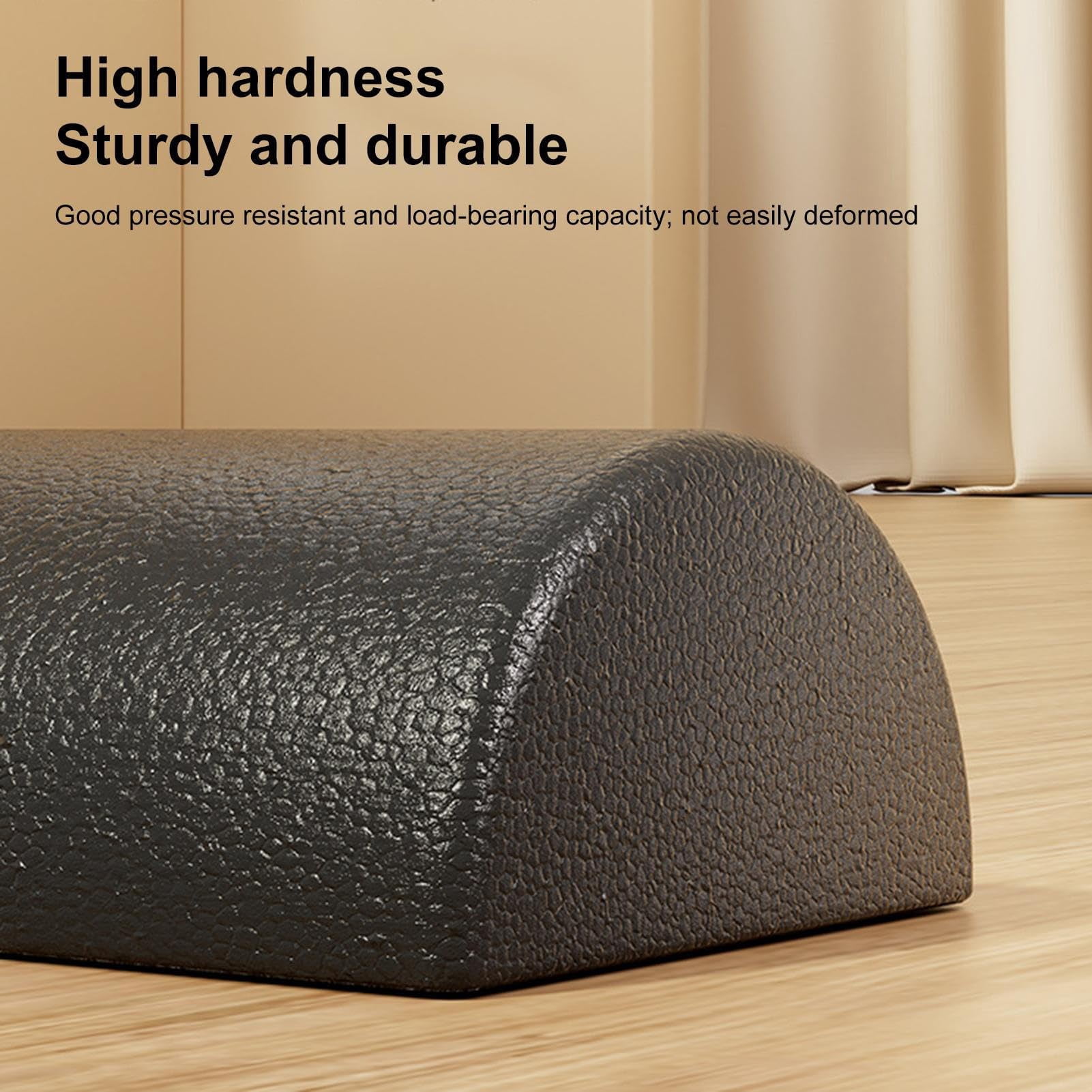 Body Muscle Foam Roller - 30x15x7.5cm High Density Stretching Equipment, Fitness Recovery Half Roller, Durable Workout Tool for Release | Home Studio Yoga Pilates Post Sports Stretching