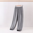 thumbnail image 5 of Lovzfmll Boy's Jogger Pants, Solid Color Elastic Waist Lounge Sweatpants, Casual Home Pants for Toddler 4-5 Years, 5 of 10
