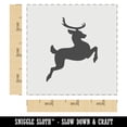 thumbnail image 2 of Flying Jumping Reindeer Silhouette Christmas DIY Cookie Wall Craft Stencil - 3.5 Inch, 2 of 5