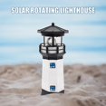 thumbnail image 1 of Lighthouse Solar LED Light Garden Yard Smart Sensor Lámpara giratoria (Negro), 1 of 5